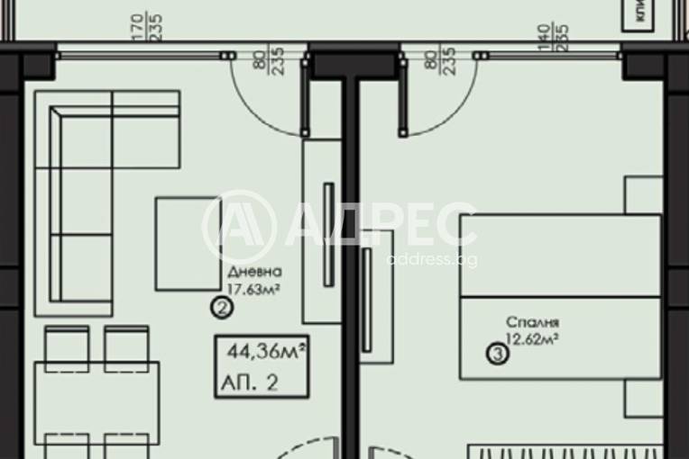 Двустаен апартамент, София, Малинова Долина, 672281, Снимка 1