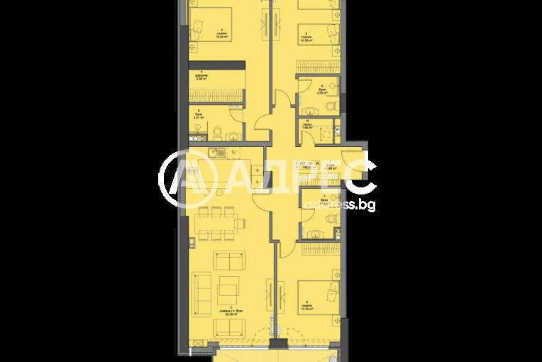 Многостаен апартамент, София, Кръстова вада, 645282, Снимка 1