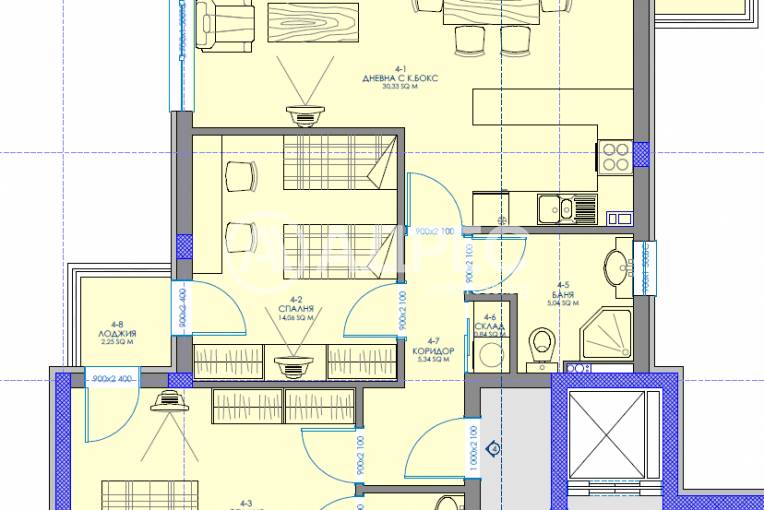 Тристаен апартамент, Благоевград, Бялата висота, 681284, Снимка 3