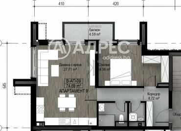 Двустаен апартамент, София, Бояна, 580285, Снимка 1