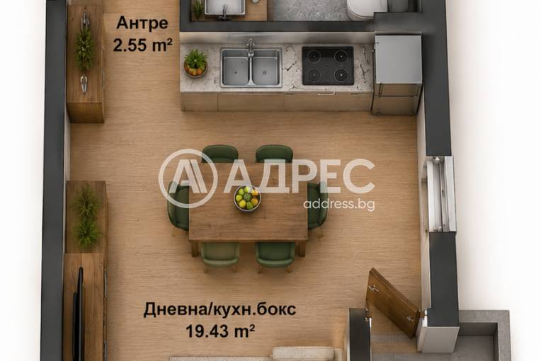 Двустаен апартамент, Варна, м-ст Пчелина, 696286, Снимка 1