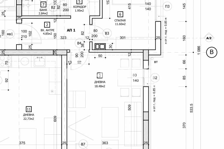 Тристаен апартамент, София, Надежда 1, 682287, Снимка 4