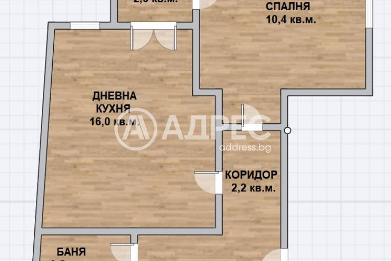 Двустаен апартамент, Варна, Колхозен пазар, 693288, Снимка 1