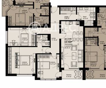 Многостаен апартамент, Бургас, Изгрев, 658290, Снимка 1