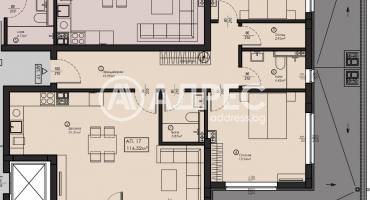 Тристаен апартамент, София, Малинова Долина, 672291, Снимка 1