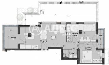 Тристаен апартамент, Варна, Изгрев, 653298, Снимка 1
