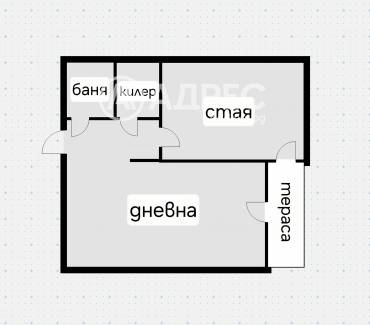 Двустаен апартамент, София, Борово, 667298, Снимка 1