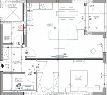 Двустаен апартамент, Варна, Владислав Варненчик, 678298, Снимка 1