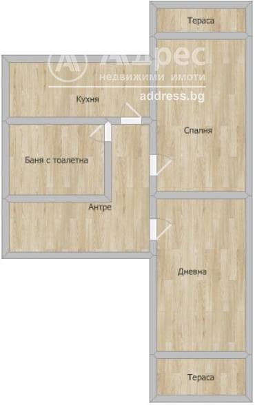 Тристаен апартамент, Стара Загора, Широк център, 612299, Снимка 1