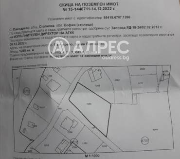 Парцел/Терен, София, Панчарево, 675299, Снимка 1
