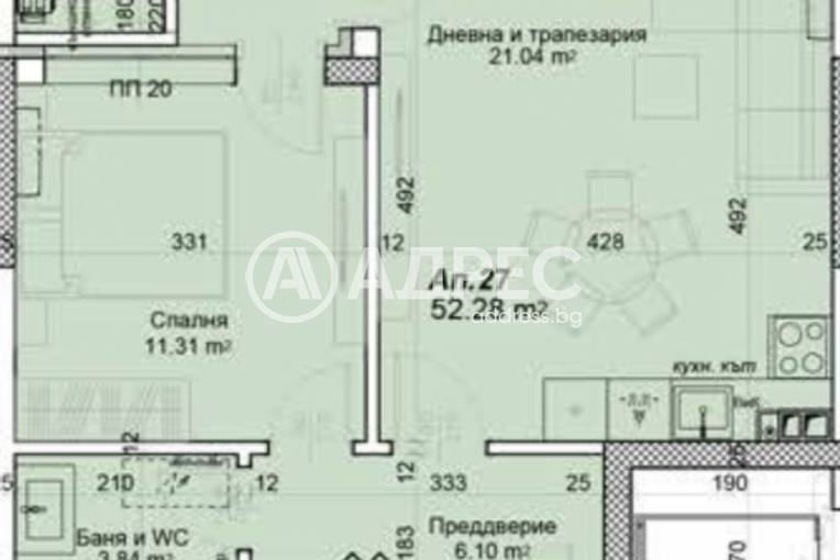 Тристаен апартамент, Пловдив, Беломорски, 677299, Снимка 8