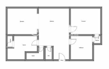 Тристаен апартамент, София, Център, 687299, Снимка 1