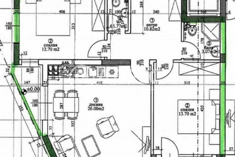 Тристаен апартамент, Варна, Виница, 680300, Снимка 3