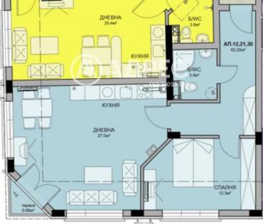 Двустаен апартамент, Бургас, Меден рудник - зона В, 686300, Снимка 1