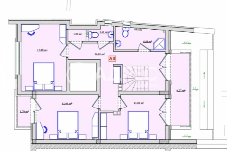 Многостаен апартамент, Хасково, Център, 682303, Снимка 2