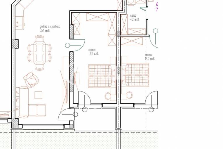 Двустаен апартамент, Варна, Бриз, 654305, Снимка 2
