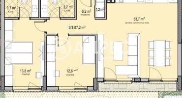 Тристаен апартамент, София, Овча купел 2, 686306, Снимка 1