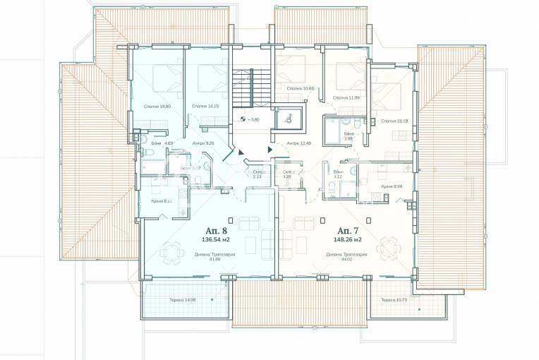 Многостаен апартамент, Бистрица, 699306, Снимка 3