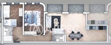 Тристаен апартамент, София, Зона Б 19, 678312, Снимка 1