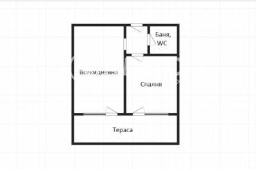 Двустаен апартамент, Бургас, Меден рудник - зона Д, 671315, Снимка 1