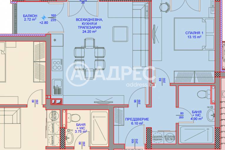 Двустаен апартамент, Варна, Виница, 693315, Снимка 3