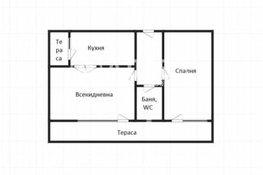 Двустаен апартамент, Бургас, Възраждане, 678317, Снимка 1