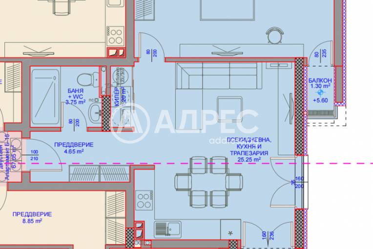 Двустаен апартамент, Варна, Виница, 693317, Снимка 3
