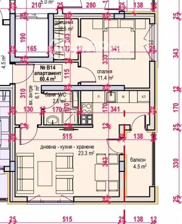 Двустаен апартамент, Бургас, Меден рудник - зона В, 652319, Снимка 1