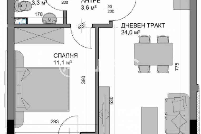 Двустаен апартамент, Варна, Владислав Варненчик, 642320, Снимка 2