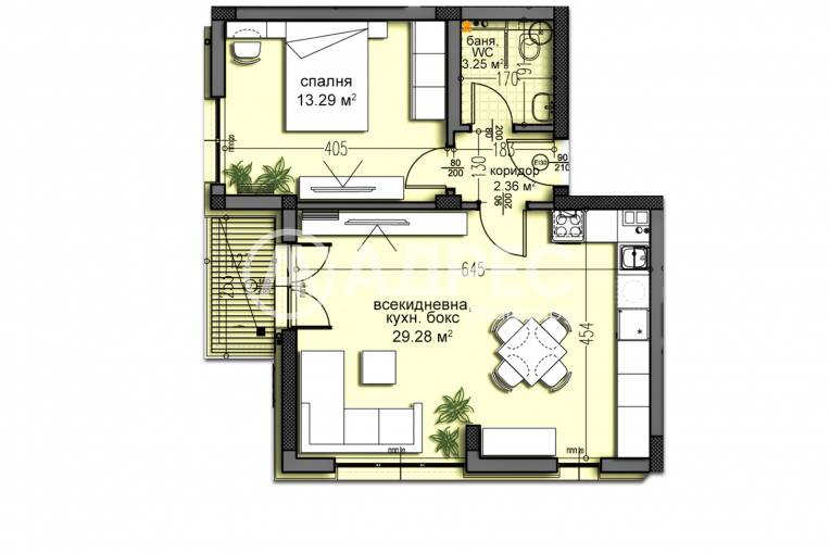 Двустаен апартамент, Варна, Изгрев, 670321, Снимка 8