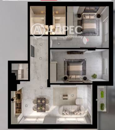 Тристаен апартамент, София, Манастирски ливади - изток, 671322, Снимка 1