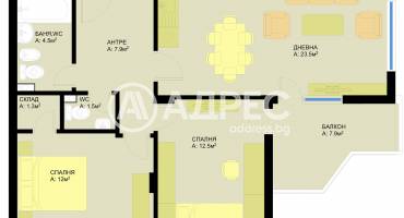 Тристаен апартамент, Варна, Победа, 616323, Снимка 3