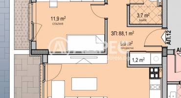 Тристаен апартамент, София, Овча купел 2, 686323, Снимка 2
