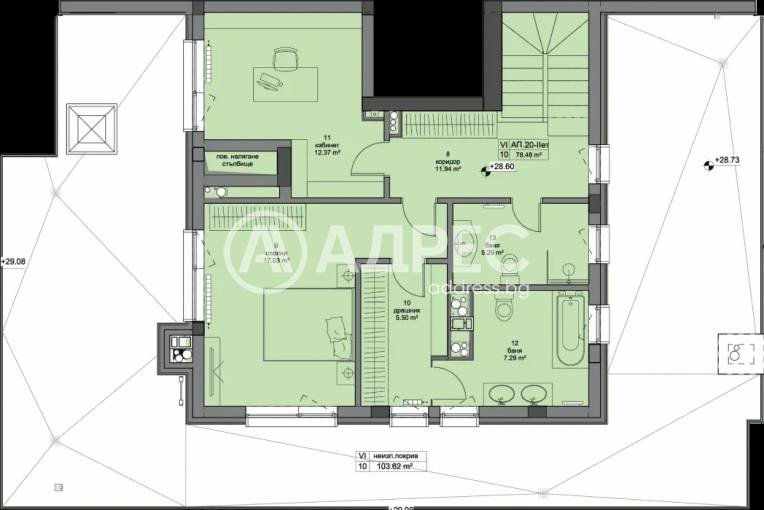 Многостаен апартамент, София, Кръстова вада, 646324, Снимка 2