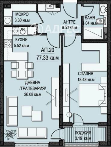 Двустаен апартамент, София, Манастирски ливади - изток, 678324, Снимка 1