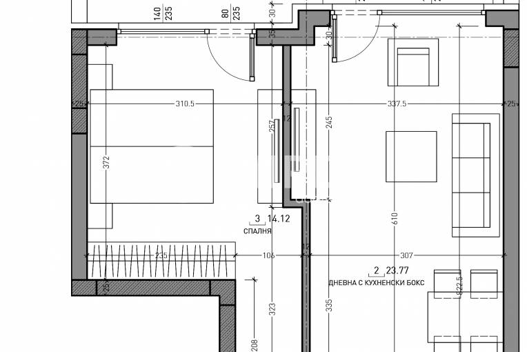 Двустаен апартамент, София, Малинова Долина, 640325, Снимка 7