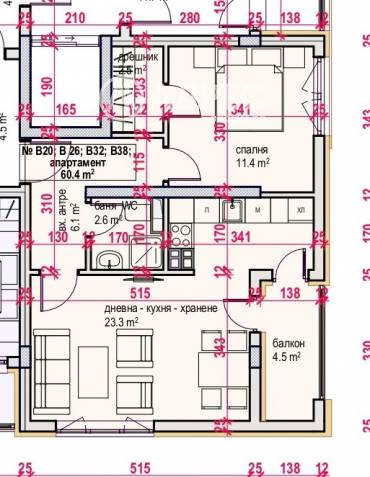 Двустаен апартамент, Бургас, Меден рудник - зона В, 652326, Снимка 1