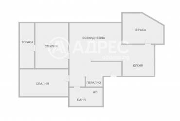 Тристаен апартамент, Варна, Гръцка махала, 700326, Снимка 1