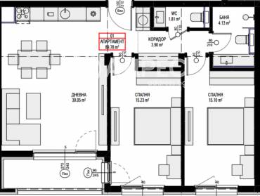 Тристаен апартамент, София, Овча купел 2, 670327, Снимка 1