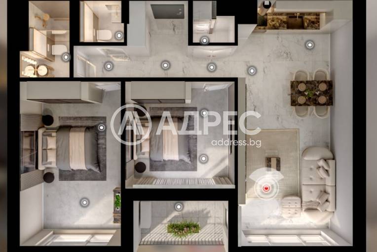 Тристаен апартамент, София, Манастирски ливади - изток, 670330, Снимка 4