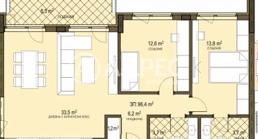 Тристаен апартамент, София, Овча купел 2, 686331, Снимка 2