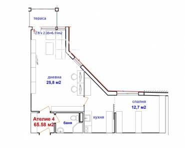 Двустаен апартамент, Бургас, Център, 617334, Снимка 1