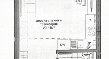 Едностаен апартамент, Варна, Владислав Варненчик, 692338, Снимка 2