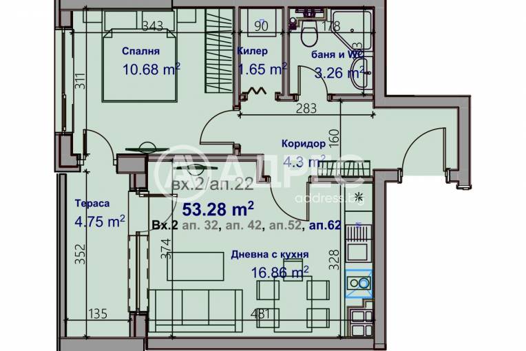 Двустаен апартамент, Варна, Младост 1, 667342, Снимка 6