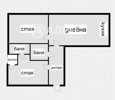 Тристаен апартамент, София, Иван Вазов, 699342, Снимка 1