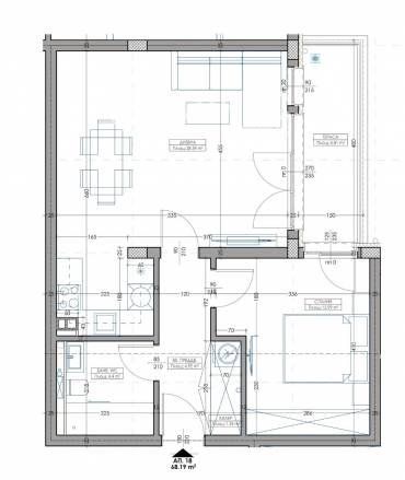 Двустаен апартамент, Варна, Владислав Варненчик, 673346, Снимка 1