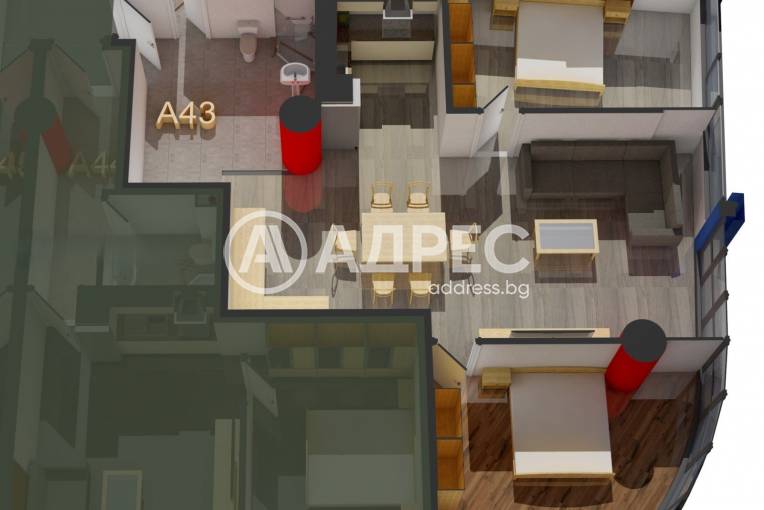 Тристаен апартамент, София, Дружба 1, 675346, Снимка 4