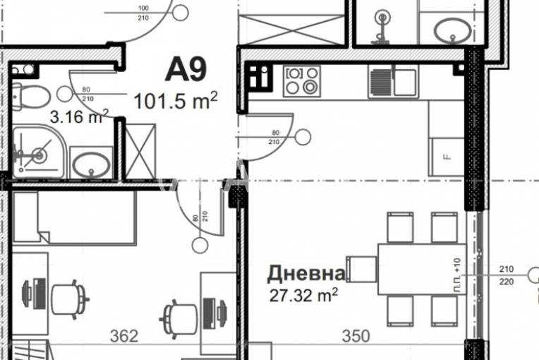 Тристаен апартамент, Пловдив, Христо Смирненски, 690346, Снимка 2