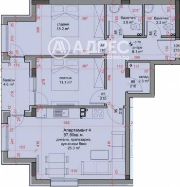 Тристаен апартамент, Стара Загора, Център, 680347, Снимка 1