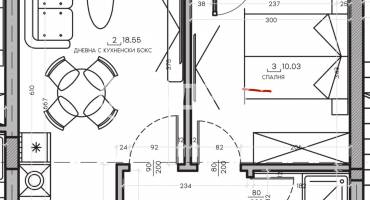 Двустаен апартамент, София, Малинова Долина, 660349
